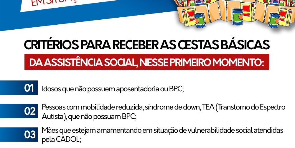 Secretaria de Assistência e Desenvolvimento Social inicia auxílio à famílias