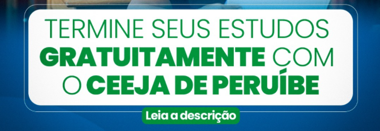 INSCRIÇÕES ABERTAS PARA O CEEJA; VENHA TERMINAR O ENSINO FUNDAMENTAL OU MÉDIO