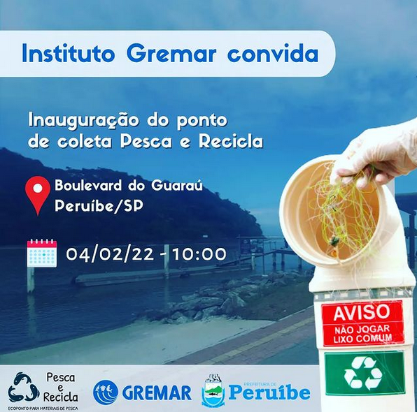 PROJETO PESCA E RECICLA ACONTECERÁ EM PERUÍBE